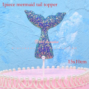 Mermaid ornament for birthday cake