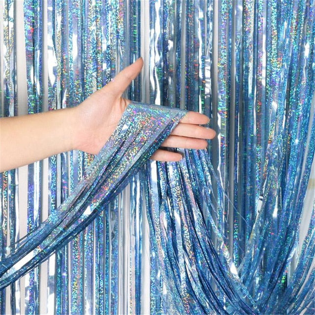 Curtain, holographic ornament