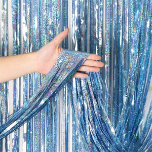 Curtain, holographic ornament