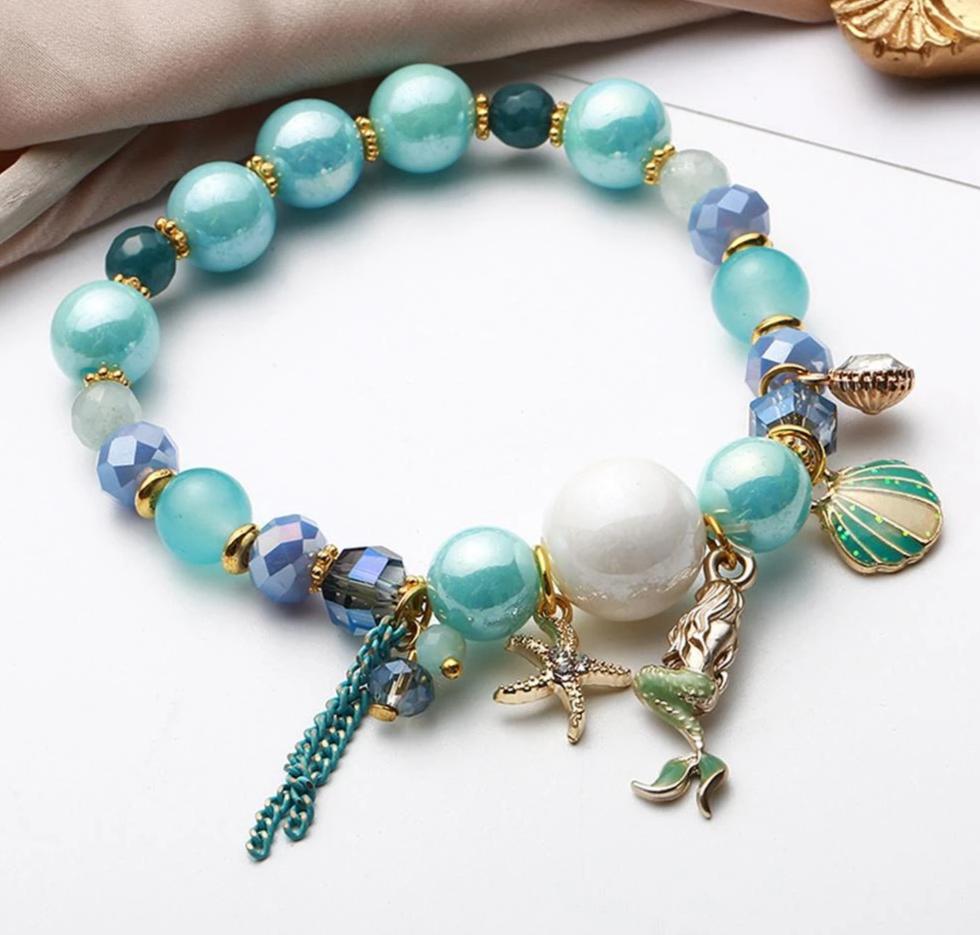 Light blue mermaid bracelet