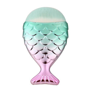 Mermaid makeup brushes set