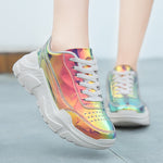 Laser color shoe