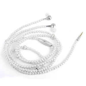 Conical earphone, design sea pearls