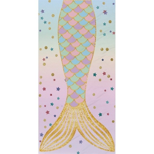 Mermaid bath towel