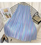 Long skirt, in soft mermaid rainbow